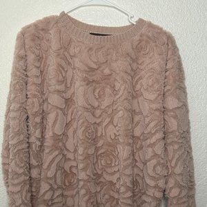 Furry Pink Long sleeve sweatshirt